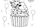 Olaf Cupcake Est Un Coloriage De Cupcake destiné Coloriage Cupcake A Imprimer
