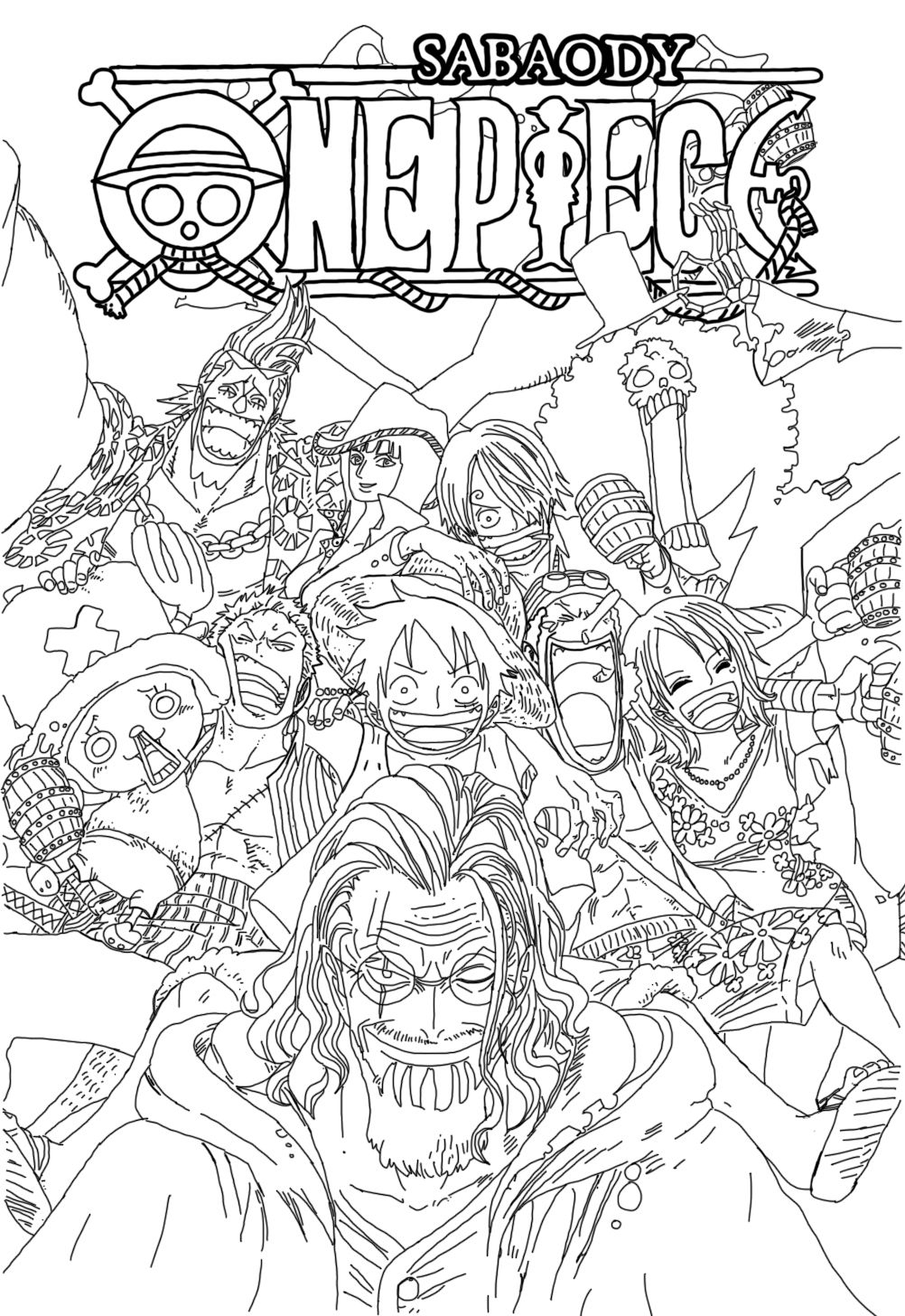 One Piece V52 Line Art By Sasori1Kankuro2 | Desenhos Para dedans Coloriage One Piece Luffy