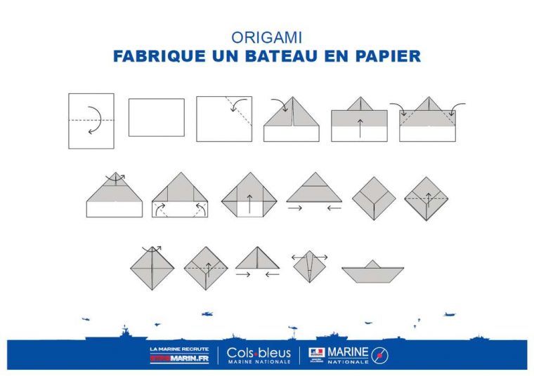 Origami | Colsbleus.fr : Le Magazine De La Marine Nationale serapportantà Origami Facile Avion