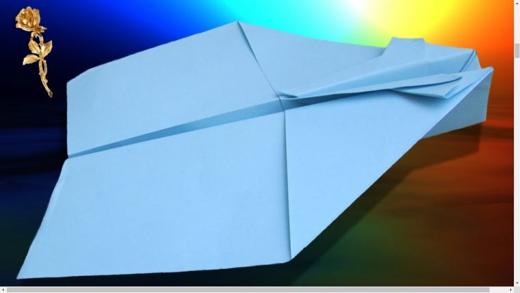 Origami Facile : Avion Qui Vole Très Bien Et Très Loin intérieur Origami Facile Avion