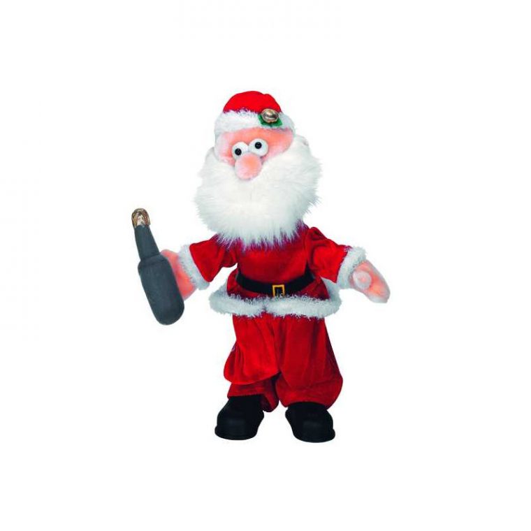 Papa Noel Ojos Saltones Con Pilas 40 Cm. avec Papa No?L