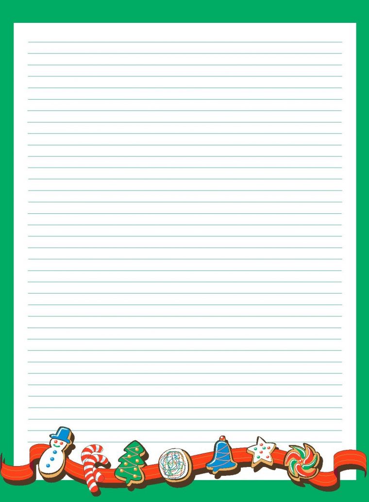 Papier À Lettre De Noël À Imprimer À La Maison Facilement encequiconcerne Ecrire Une Lettre Au Pere Noel 2020