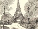 París, Torre Eiffel | Papier Peint De Paris, Art Parisien serapportantà Tour Effel Dessin