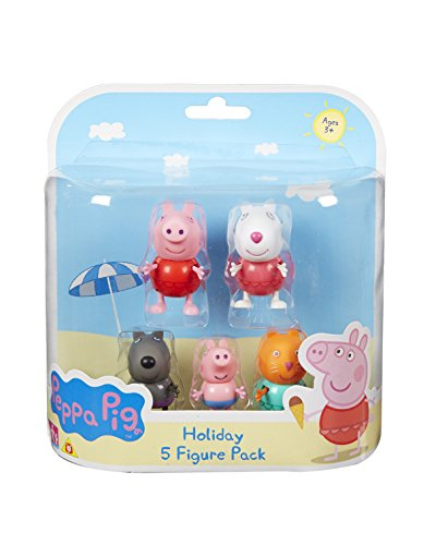 Peppa Pig – Peppa Et Ses Amis À La Plage – 5 Figurines dedans Jeux De Peppa Pig A La Piscine
