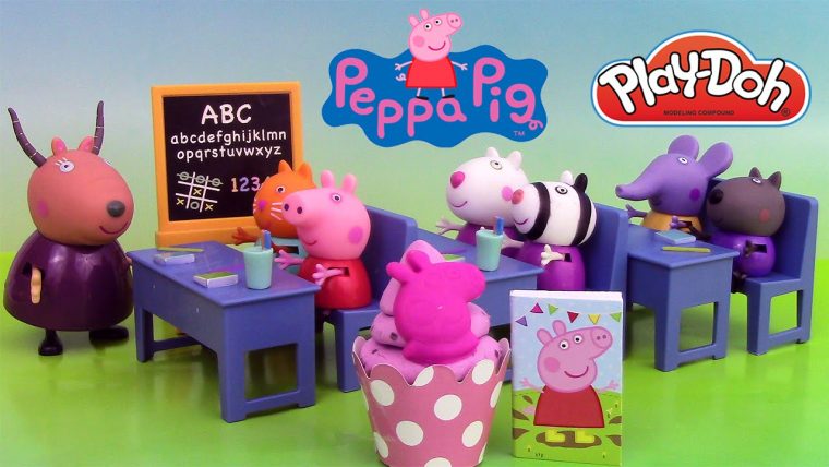Peppa Pig Salle De Classe Jouets ♥ Peppa Pig Classroom concernant Jeux De Peppa Pig A La Piscine