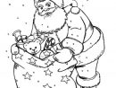 Père Noël Et Sa Hotte - Coloriage Père Noël - Coloriages encequiconcerne Coloriage Noe