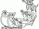Père Noël Et Son Traîneau, À Colorier | Dessin Noel pour Dessin De Rennes Du Pere Noel
