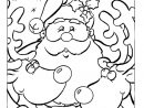 Père Noël &amp; Rennes - Coloriage Père Noël - Coloriages Pour avec Dessin De Pere Noel A Colorier