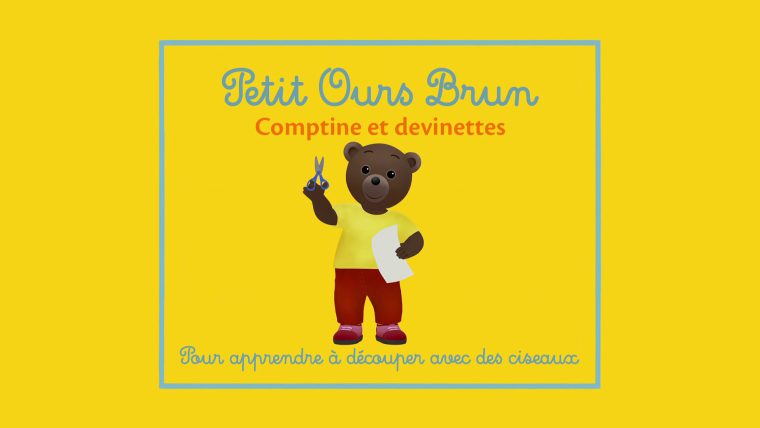 Petit Ours Brun – Comptine Pour Apprendre À Découper Avec serapportantà Petit Ours Brun Va À La Piscine