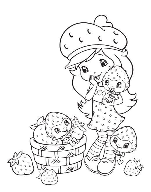 Pin On Coloring avec Coloriage Charlotte Au Fraise