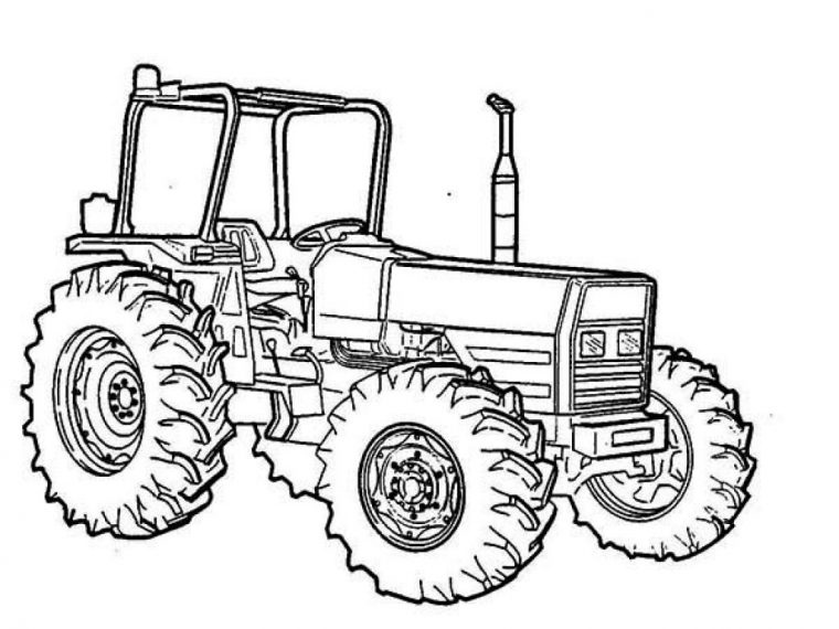 Pin Op Tractors And Construction tout Coloriage Tracteur