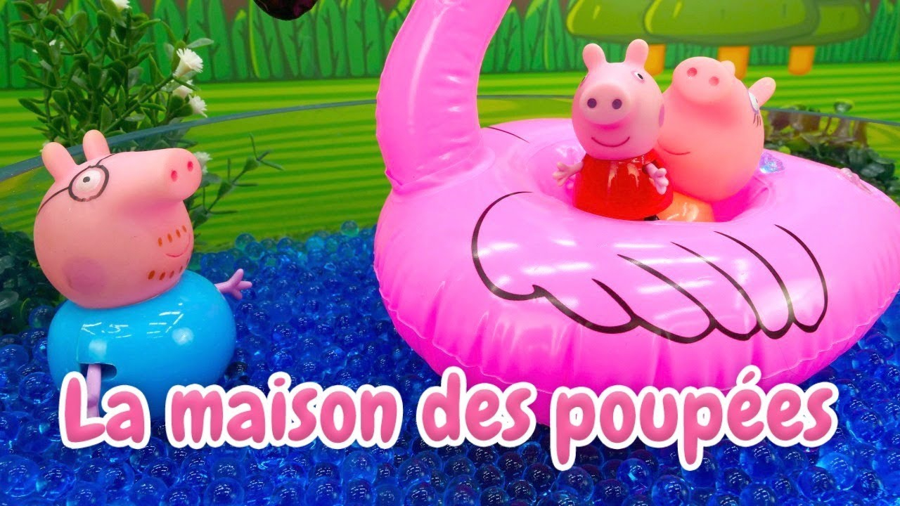 Piscine De Peppa Pig - Vidéo En Français Pour Enfants: Un à Peppa Pig A La Piscine