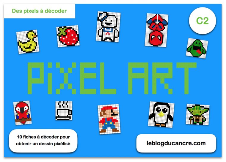 Pixel Art (En Mode Code Secret) – Le Blog Du Cancre serapportantà Jeux De Coloriage Pixel