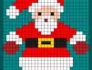 Pixel Coloriage Noel - Ohbq avec Modele Pixel Art A Imprimer