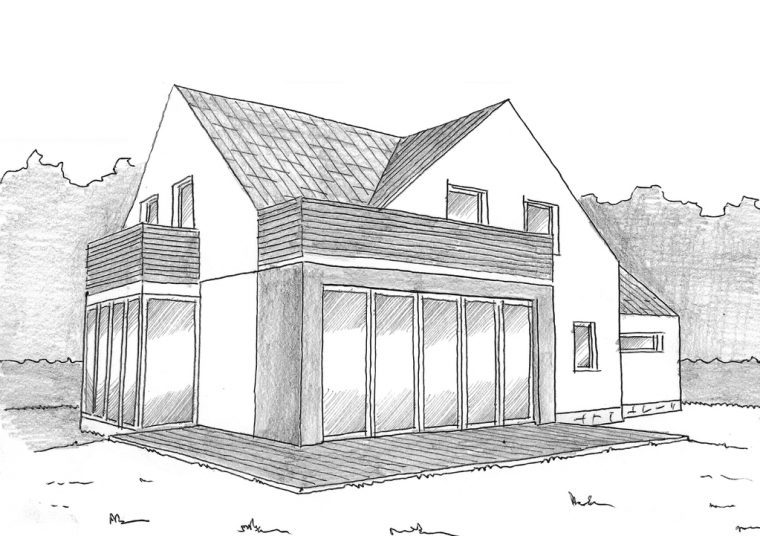 Plan Maison Contemporaine 140 M² – Ooreka concernant Dessin De Maison Moderne