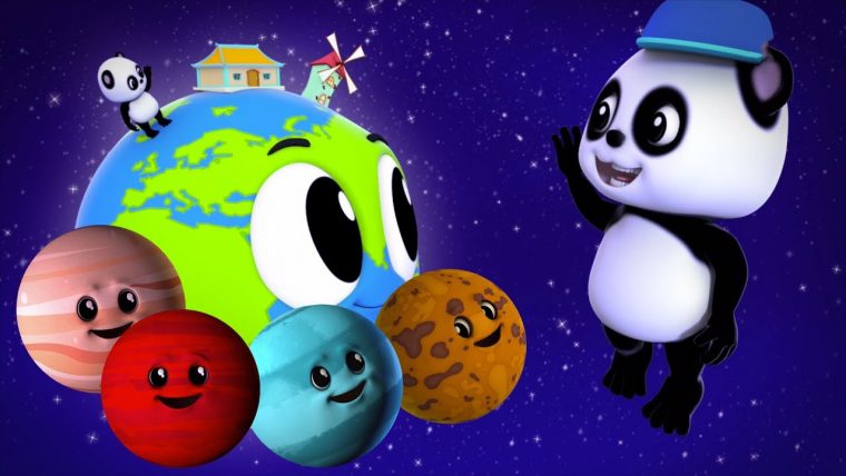 Planètes Chanson | Apprendre Planètes En Français | 3D destiné Systeme Solaire Dessin
