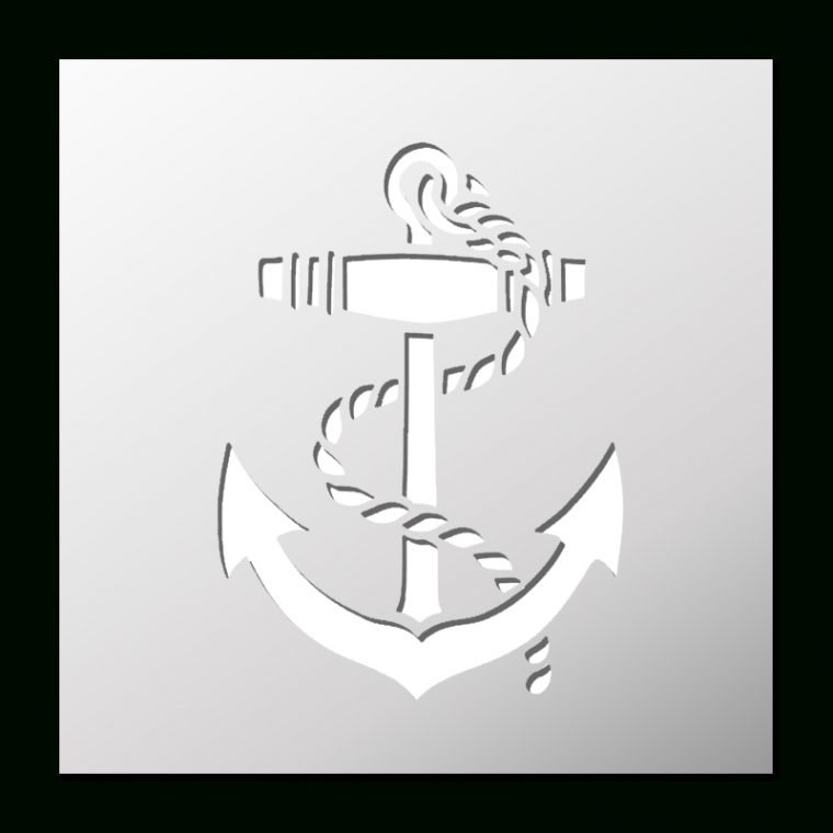 Pochoir Ancre De Bateau | Pochoir Silhouette, Ancre De pour Dessin Ancre De Bateau