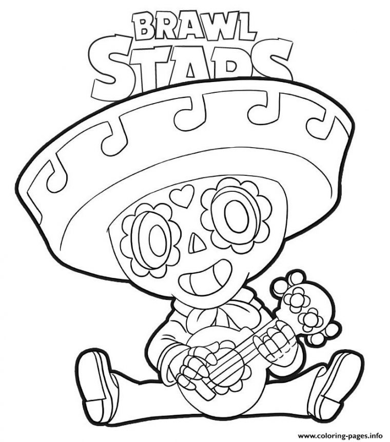 Poco Brawl Stars Coloring Pages Printable encequiconcerne Coloriage Brawl Stars