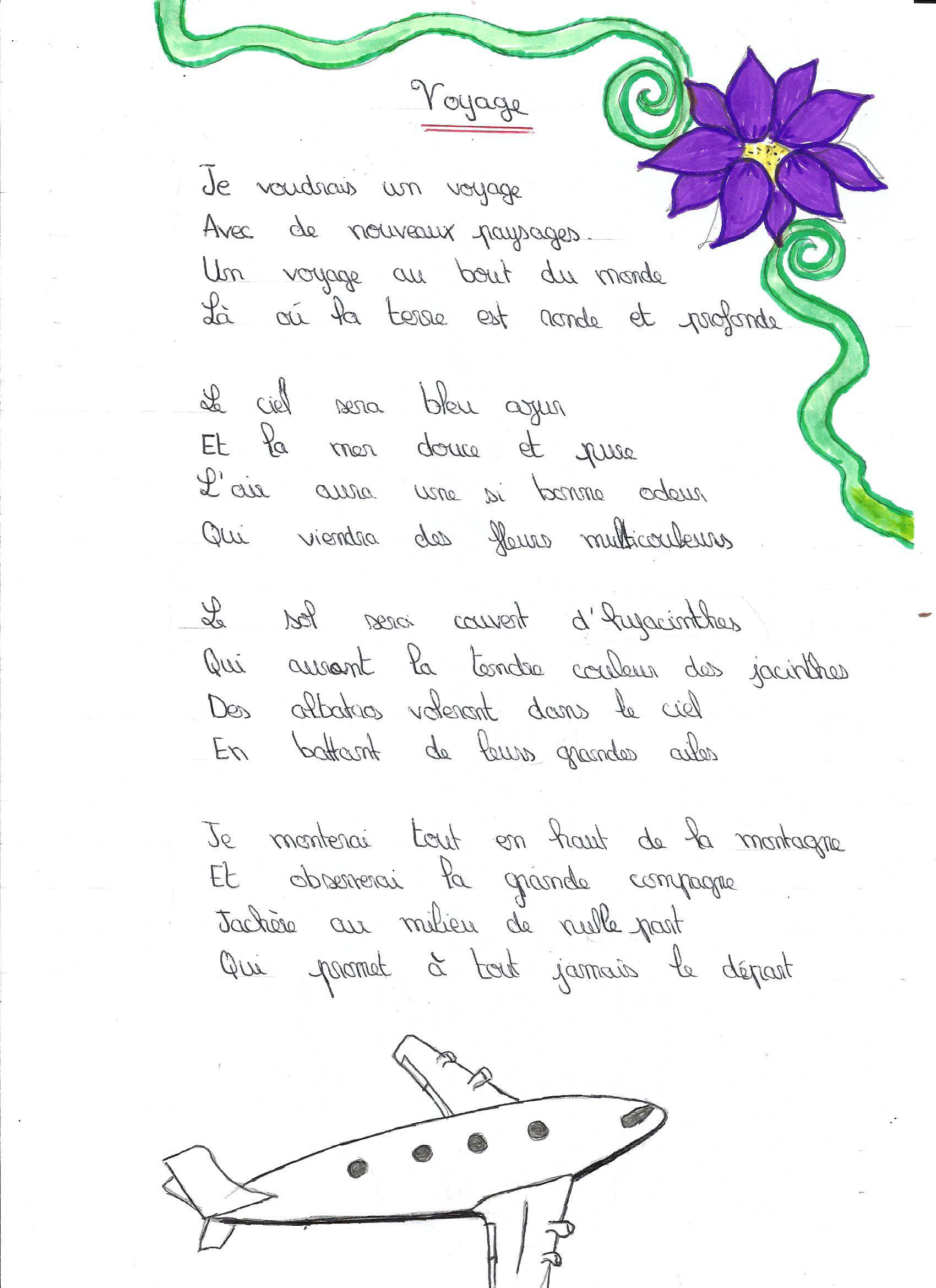 Vacances Poesie - GreatestColoringBook.com