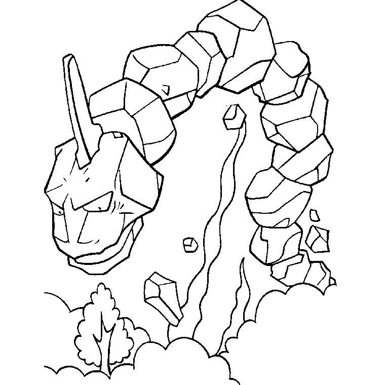 Pokemon Mega Onix Coloriage | Alma encequiconcerne Coloriag Pokemon