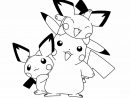 Pokemon Pikachu And Two Friends Are Cute Coloring Page à Coloriage Pikachu