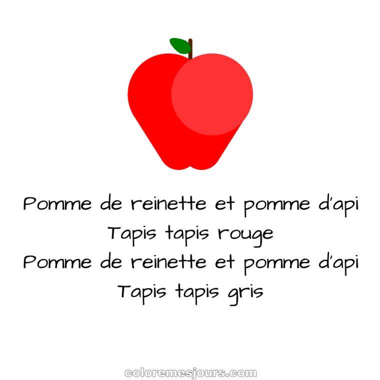 Pomme De Reinette Et Pomme D'Api | Colore Mes Jours serapportantà Pomme De Renette