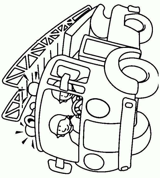 Pompier6.Gif (652×725) | Coloriage Pompier, Coloriage pour Coloriage Camion À Imprimer