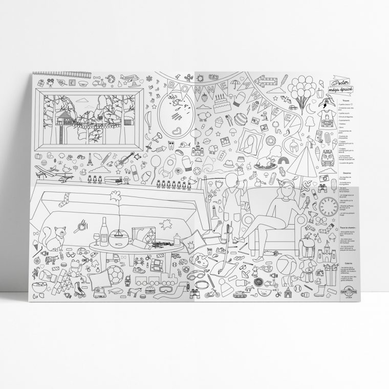 Poster Géant Coloriage – Parent Epuisé pour Coloriage Poster Poster Géant Coloriage – Parent Epuisé pour Coloriage Poster