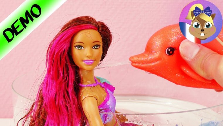 Poupée Barbie Sirène & Dauphin Dans La Piscine encequiconcerne Jeux De Sirène H2O