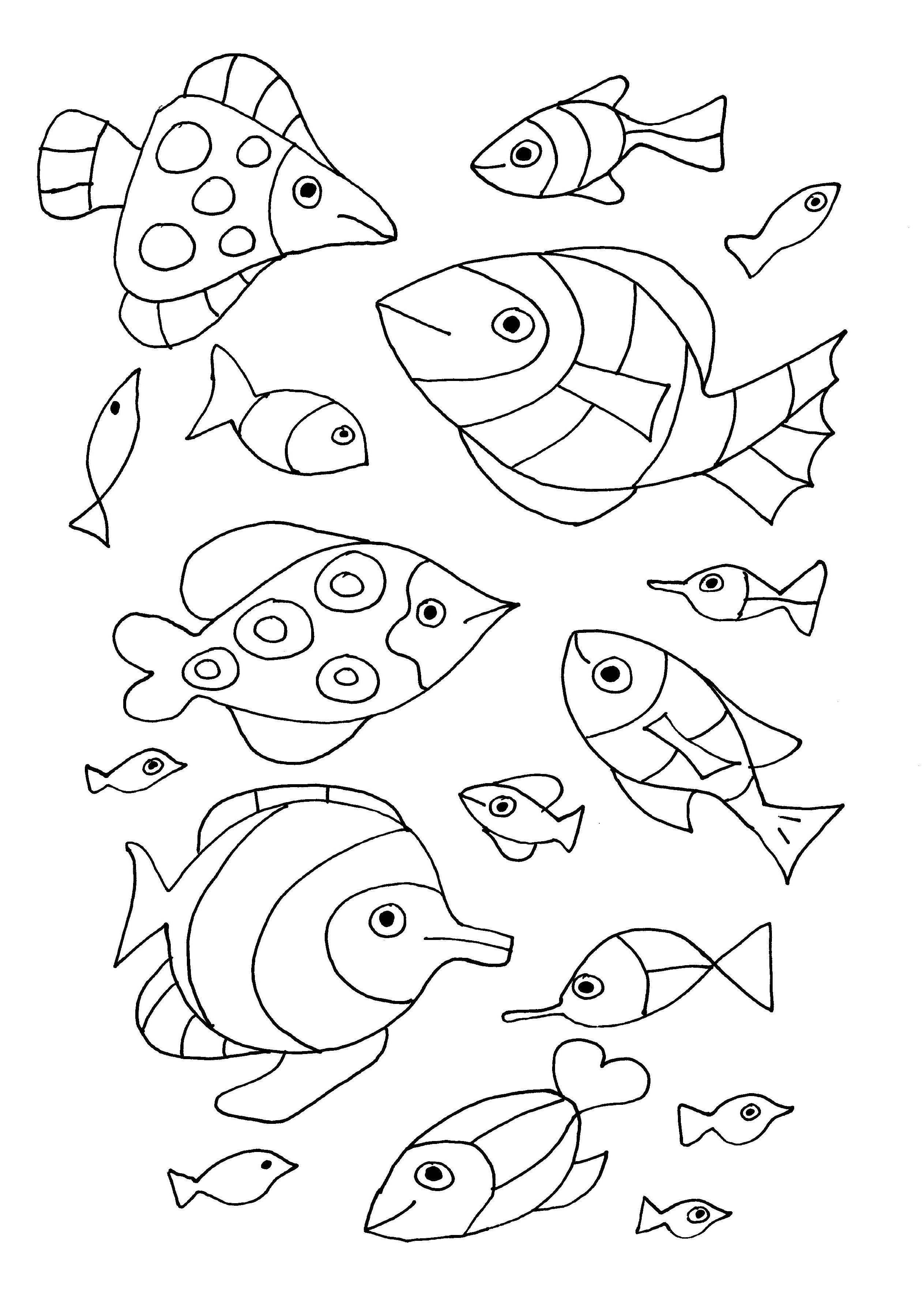 Pour Imprimer Ce Coloriage Gratuit «Coloriage-Gratuit concernant Coloriage Poisson