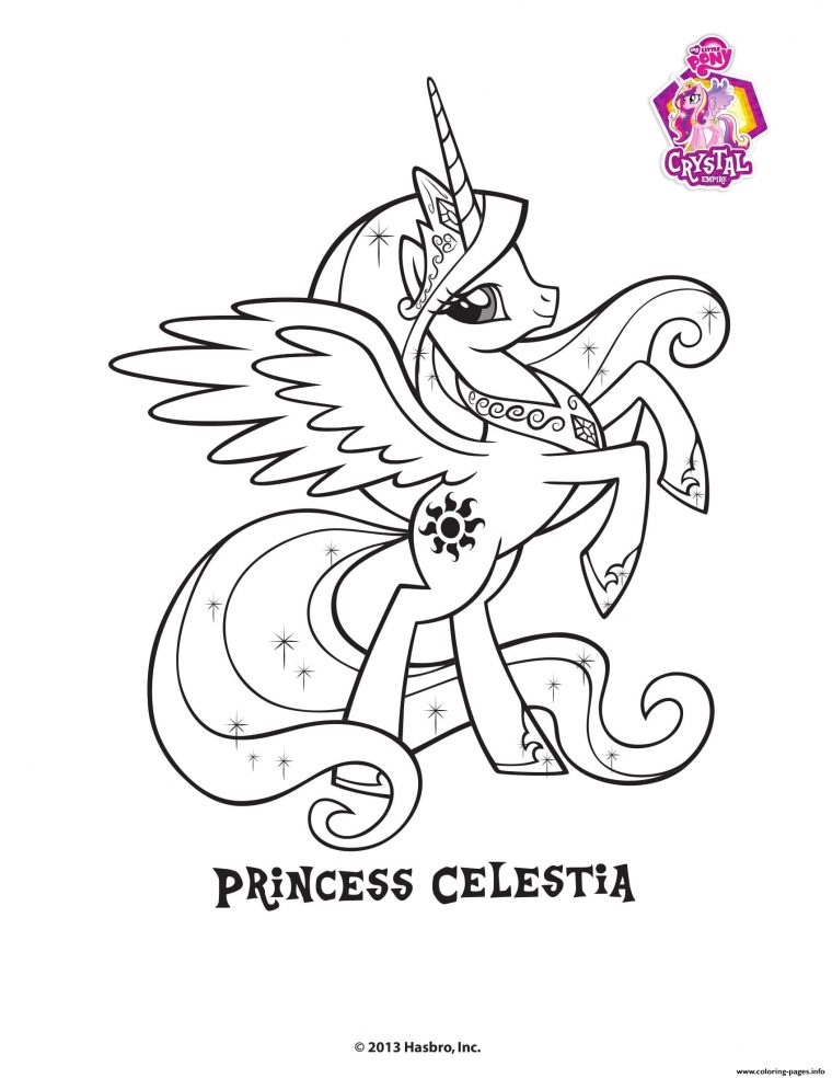 Princess Celestra Crystal Empire My Little Pony Coloring intérieur Coloriage Gratuit My Little Pony