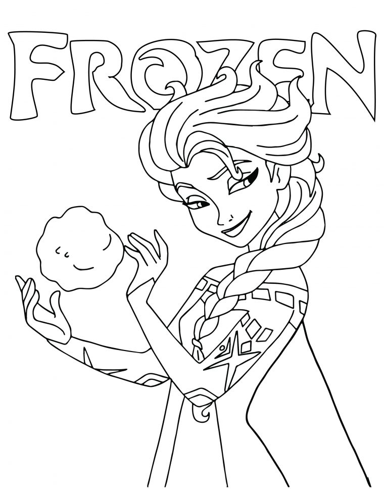 Princesse Elsa Disney Frozen Dessin À Imprimer – Artherapie.ca pour Coloriage Disney