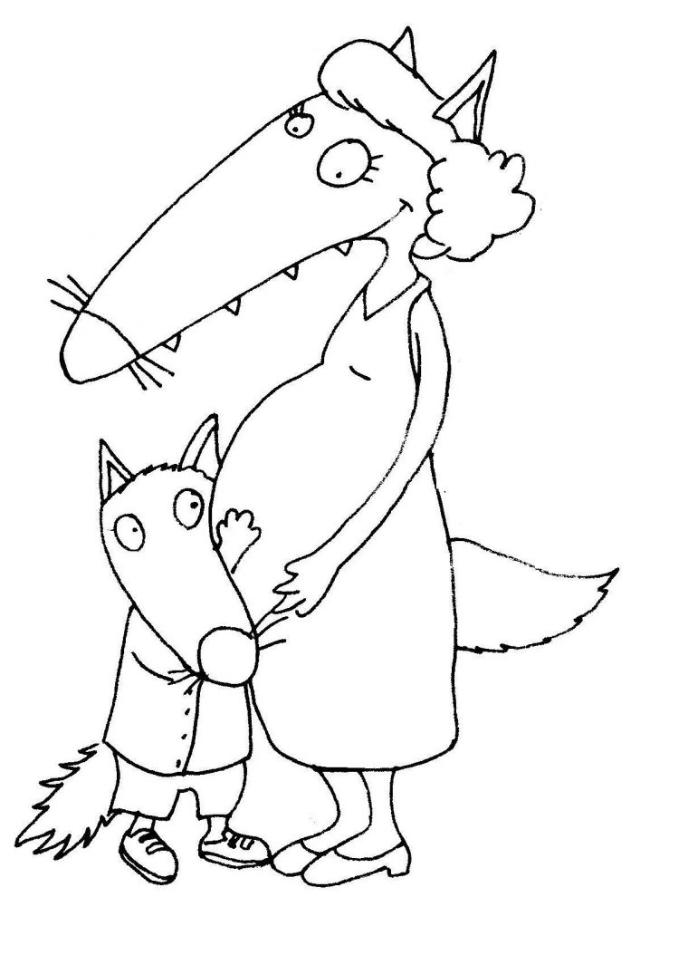 Ptit_Loup_Et_Maman_Encinte_1 (1214×1684) | Loup concernant Coloriage Loup Maternelle