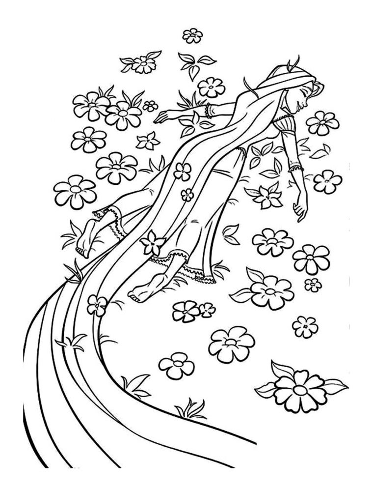Raiponce Liberee – Coloriage Raiponce – Coloriages Pour dedans Coloriage À Imprimer De Raiponce