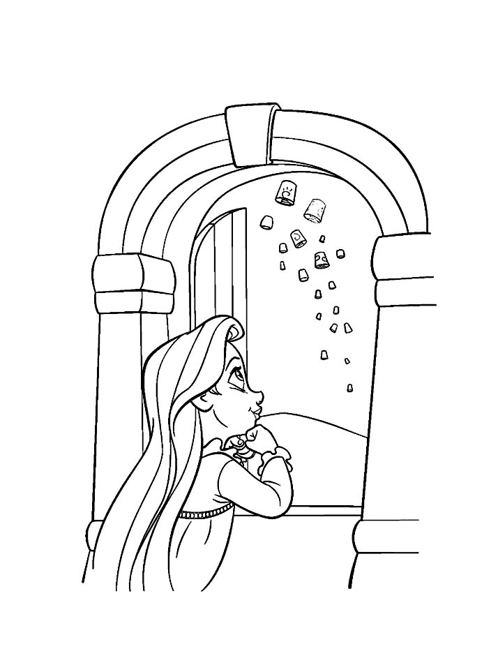 Raiponce Petite – Coloriage Raiponce – Coloriages Pour intérieur Coloriage À Imprimer De Raiponce