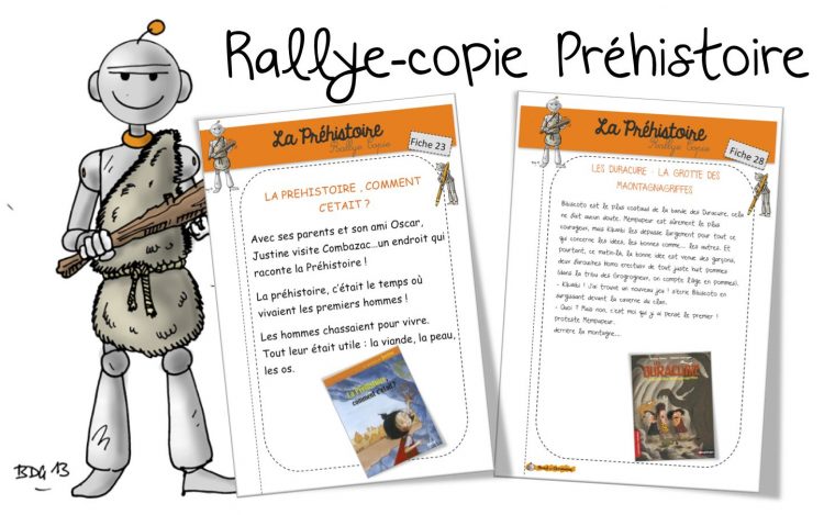 Rallye Copie Préhistoire | Préhistoire | Rallye Lecture pour Dessin De La Préhistoire A Imprimer