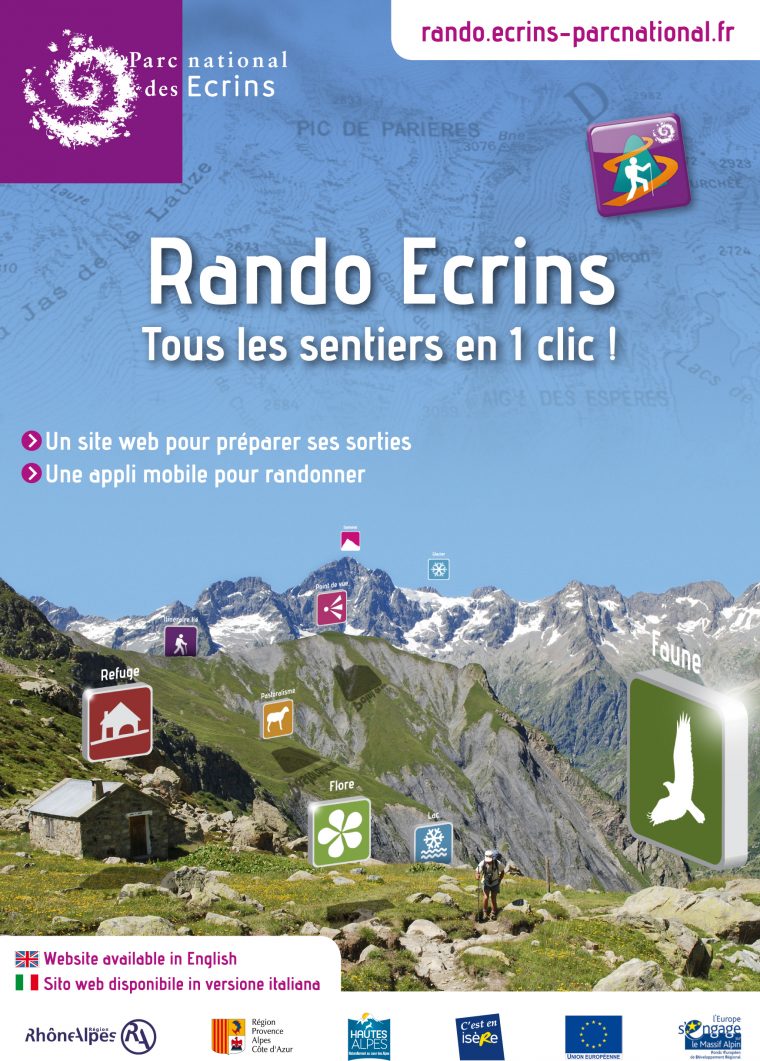 Rando Ecrins : L'Application Mobile Est Disponible avec Parc Des Ecrins