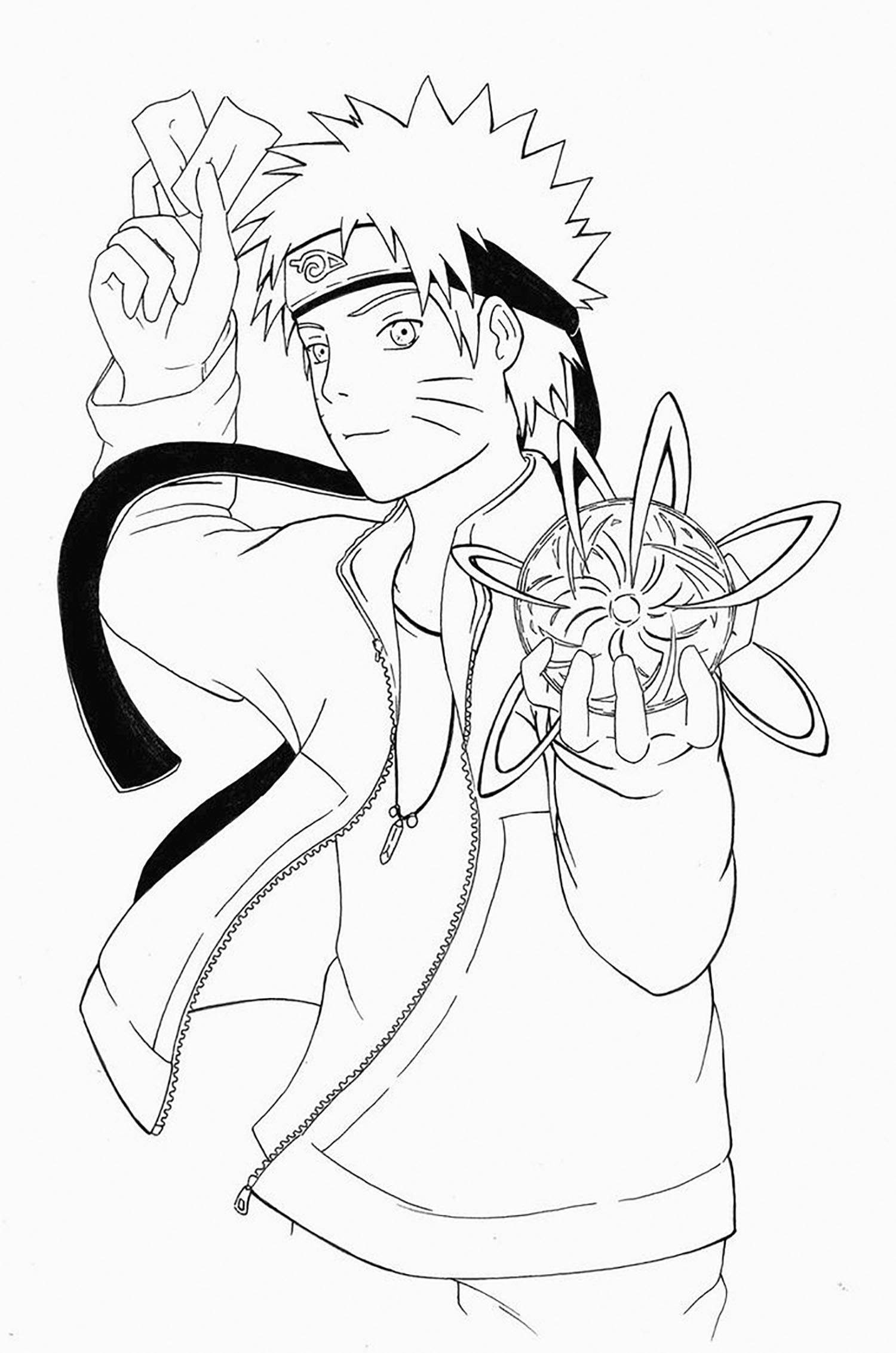 Rasengan Coloriage  Naruto  Coloriages  Pour Enfants 