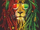 Rasta Lion 2 | Reggae Art serapportantà Dessin De Rasta