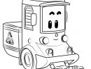 Robo Car Poli Kleurplaat Leuk Voor Kids - Poli avec Robocar Poli Coloriage A Imprimer