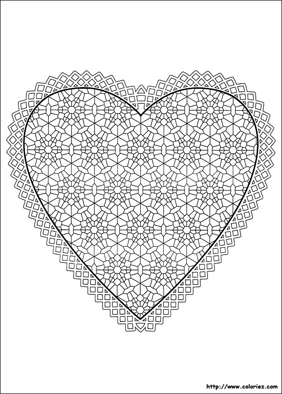 Rosace En Coeur Coloriage dedans Dessin Rosace Fleur Rosace En Coeur Coloriage dedans Dessin Rosace Fleur
