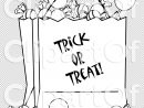 Royalty-Free (Rf) Clipart Illustration Of A Coloring Page intérieur Trick Or Treat Coloring Book: Trick Or