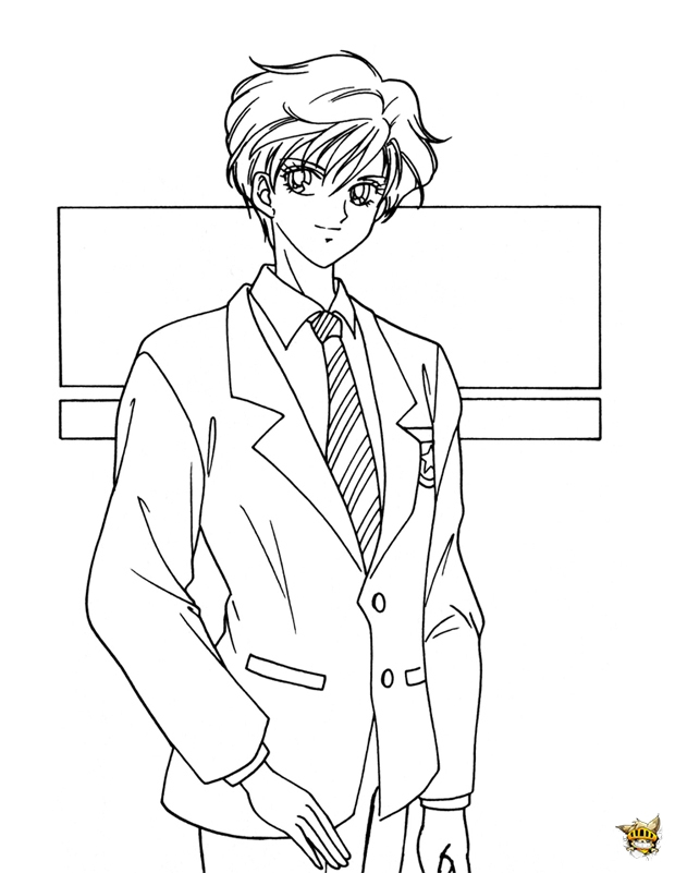 Sailor Uranus Costume Est Un Coloriage De Sailor Moon concernant Dessin Uranus