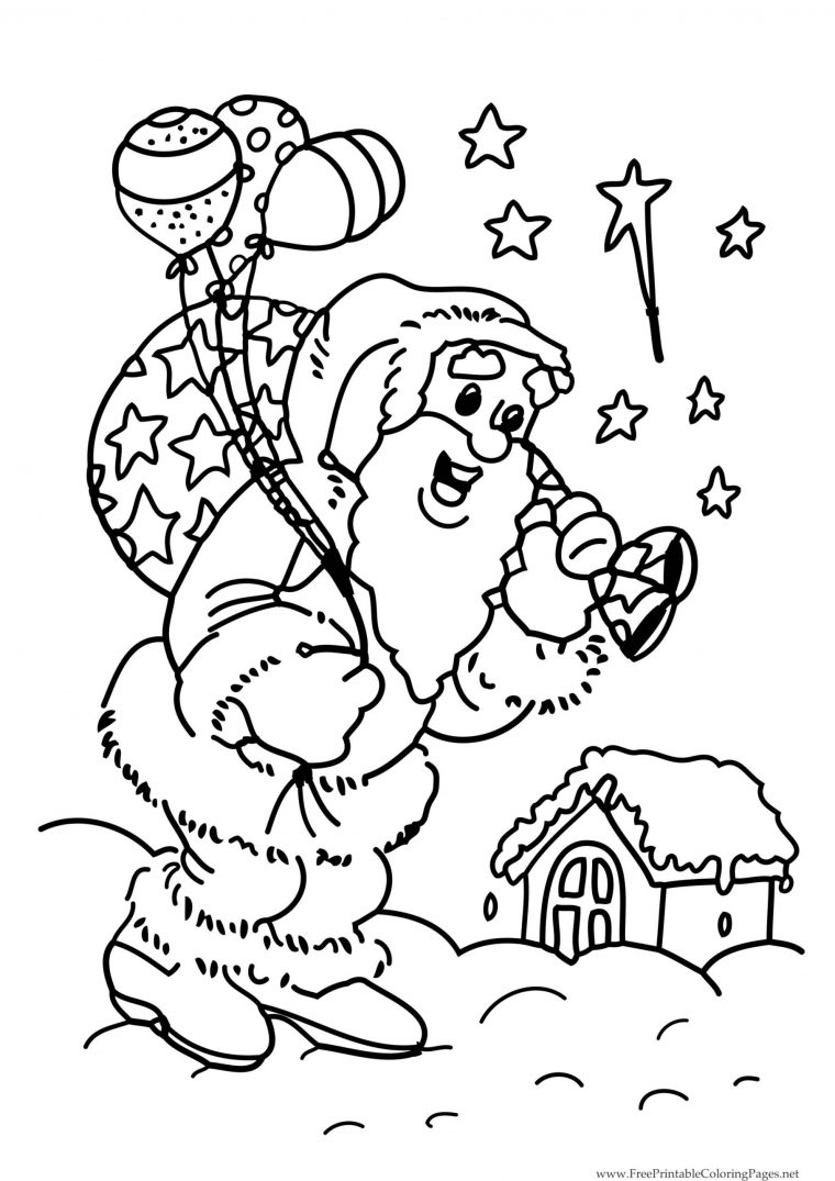 Santa Claus For Kids – Santa Claus Kids Coloring Pages serapportantà Coloriage Cadeau De Noel