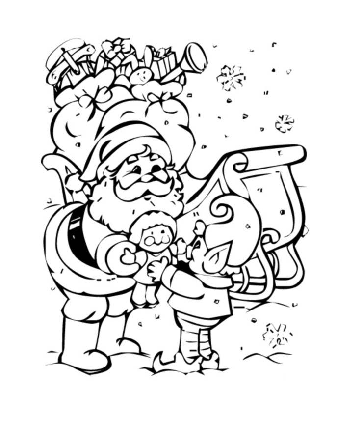 Santa Claus To Print – Santa Claus Kids Coloring Pages encequiconcerne Dessin De Pere Noel A Colorier