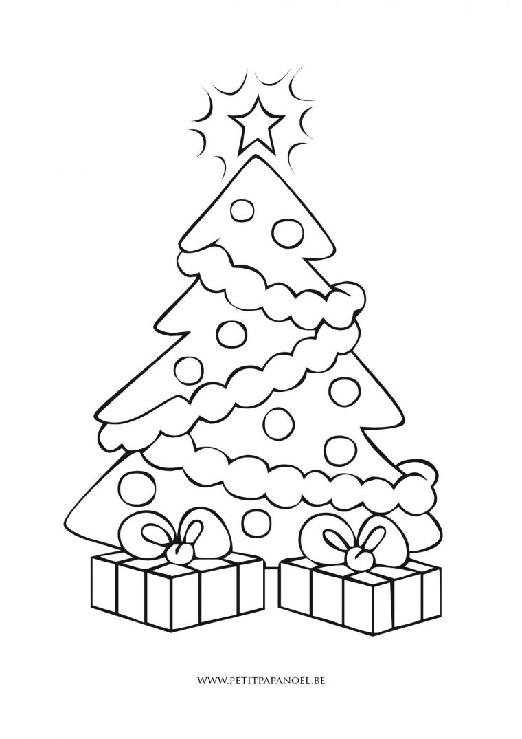 Sapin De Noël Christmas Coloring Page | Coloriage Noel intérieur Dessin De Sapin Noel A Imprimer