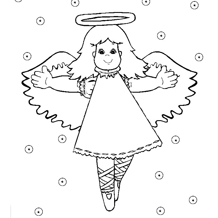 Sélection De Coloriage Ange De Noel À Imprimer Sur pour Dessin Ange De Noel