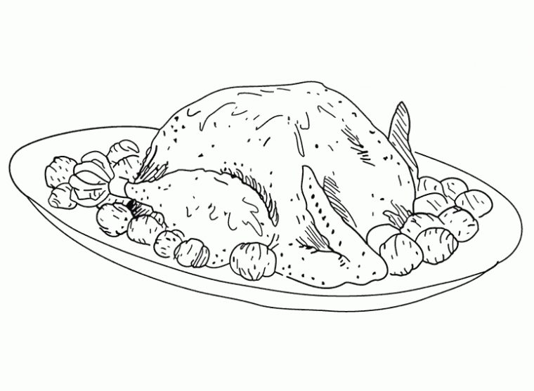 Sélection De Coloriage Dinde De Noel À Imprimer Sur concernant Dessin Dinde