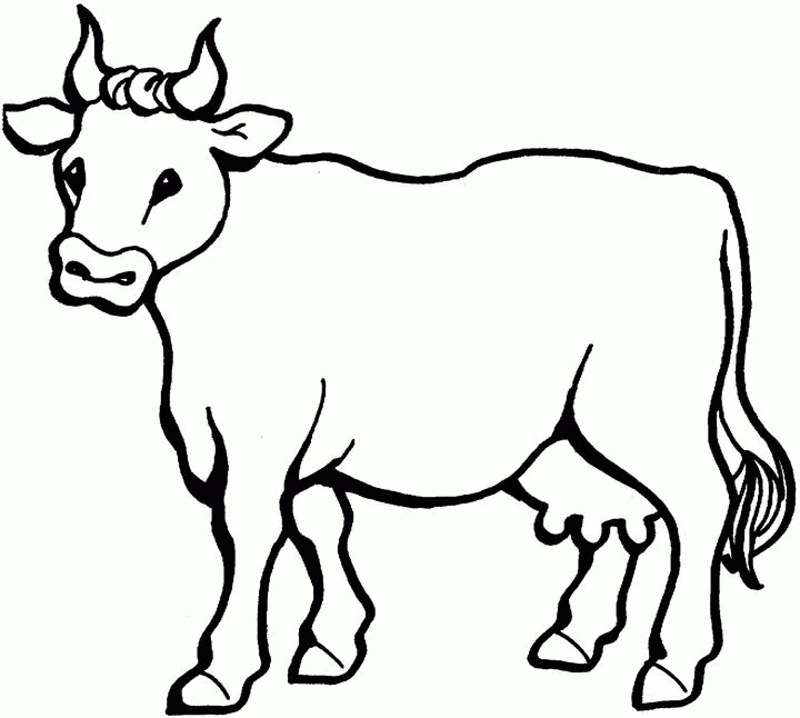 Sélection De Coloriage Taureau À Imprimer Sur Laguerche pour Coloriage D Animaux De Vache