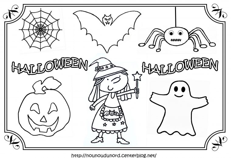 Sélection De Dessins De Coloriage Halloween À Imprimer Sur intérieur Dessin Enfant A Imprimer